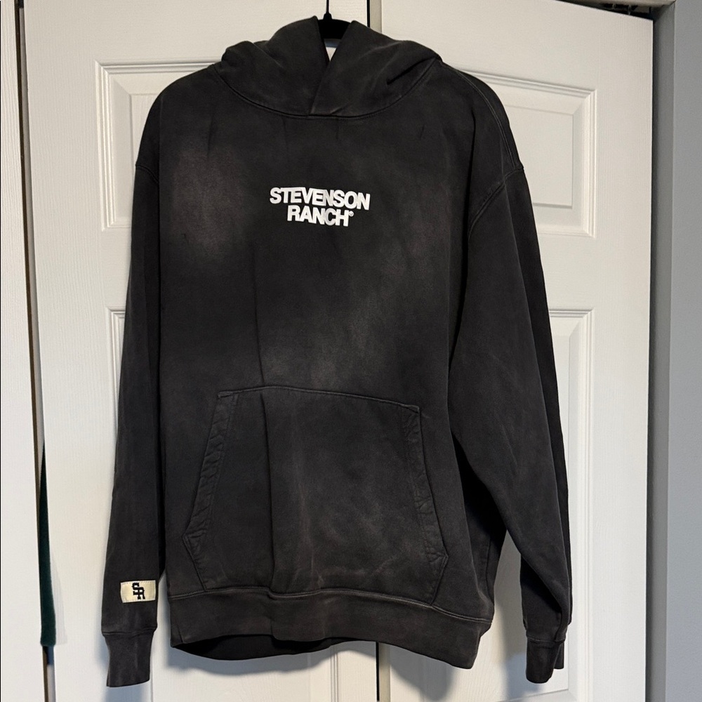 Stevenson Ranch Men's Black Crewneck Hoodie Sweatshirt